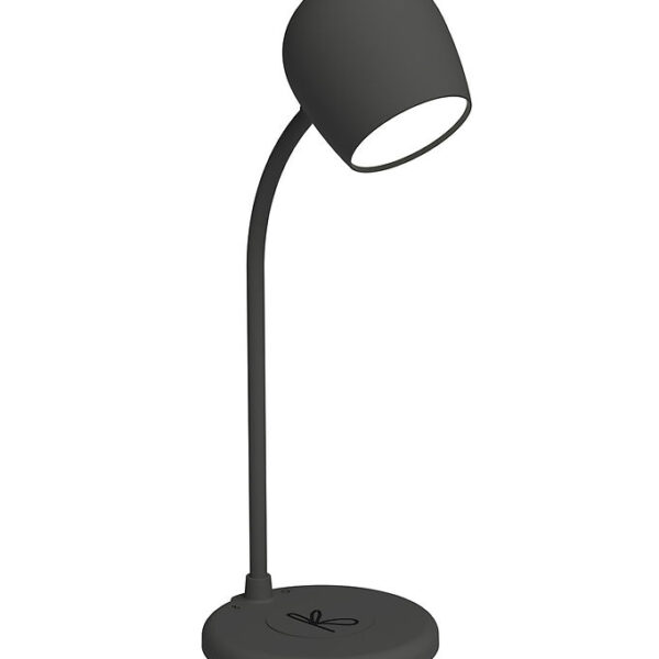 Kreafunk Lampe m. Oplader + Højtaler - Ellie - Sort Kreafunk Lampe m. Oplader + Højtaler - Ellie - Sort