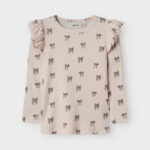 LIL ATELIER Bluse Gavo Eko Silver Peony Bow