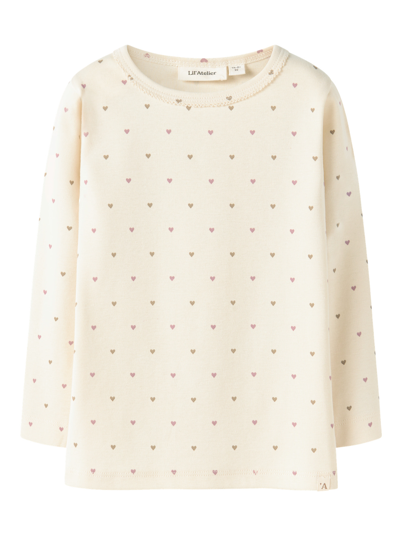 LIL ATELIER Bluse Lalo Turtledove Heart LIL ATELIER Bluse Lalo Turtledove Heart