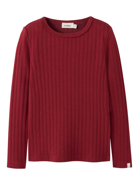 LIL ATELIER Bluse Rita Red Dahlia