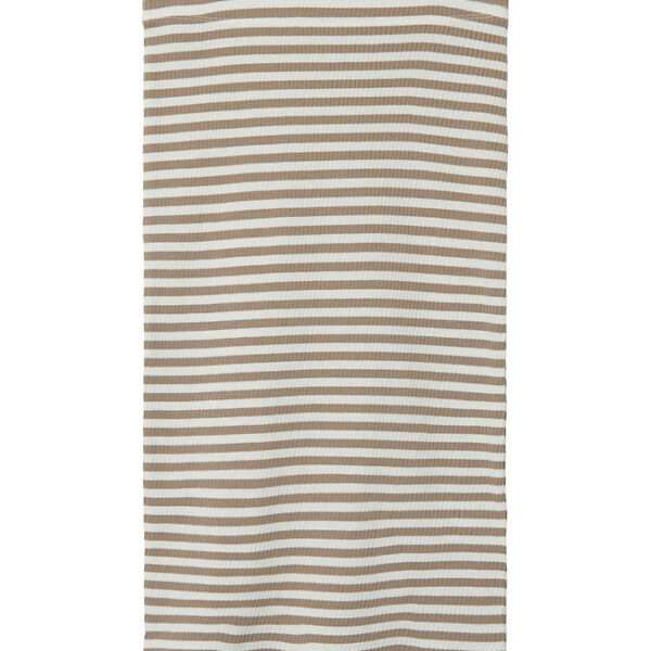 LMTD Nederdel - NlfDallas - Rib - Mocha Meringue/WHITE STRIPES