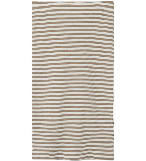 LMTD Nederdel - NlfDallas - Rib - Mocha Meringue/WHITE STRIPES LMTD Nederdel - NlfDallas - Rib - Mocha Meringue/WHITE STRIPES