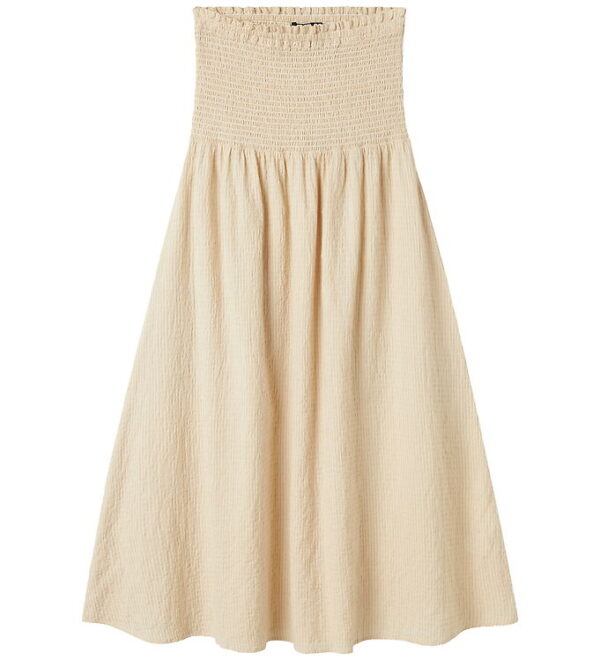 LMTD Nederdel - NlfLilja - Turtledove/White Stripes LMTD Nederdel - NlfLilja - Turtledove/White Stripes