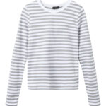 LMTD Stribet Bluse Novest Sharkskin