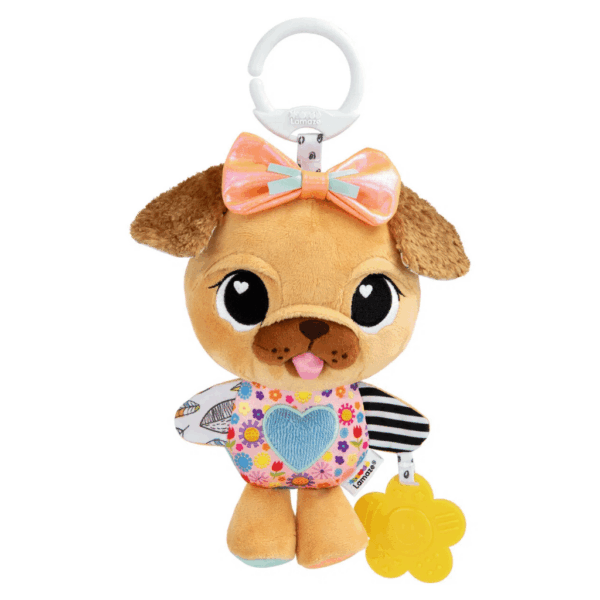 Lamaze Lovey The Pug Clip & Go - Aktiveringslegetøj til barnevogn