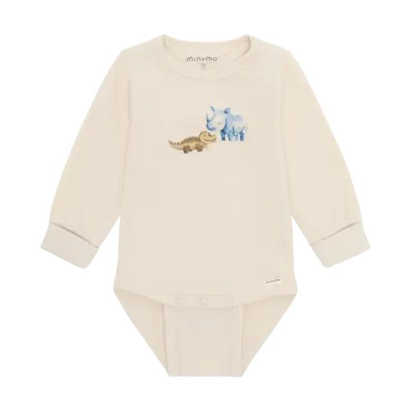 Langærmet Body - White Swan - 68