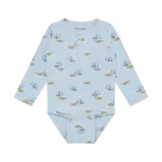 Langærmet Body m. Print - Niagara Mist - 62