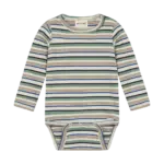 Langærmet Rib Body m. Striber - Lily Pad - 62
