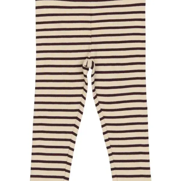 Leggings - Dark Grape/Off White - 98