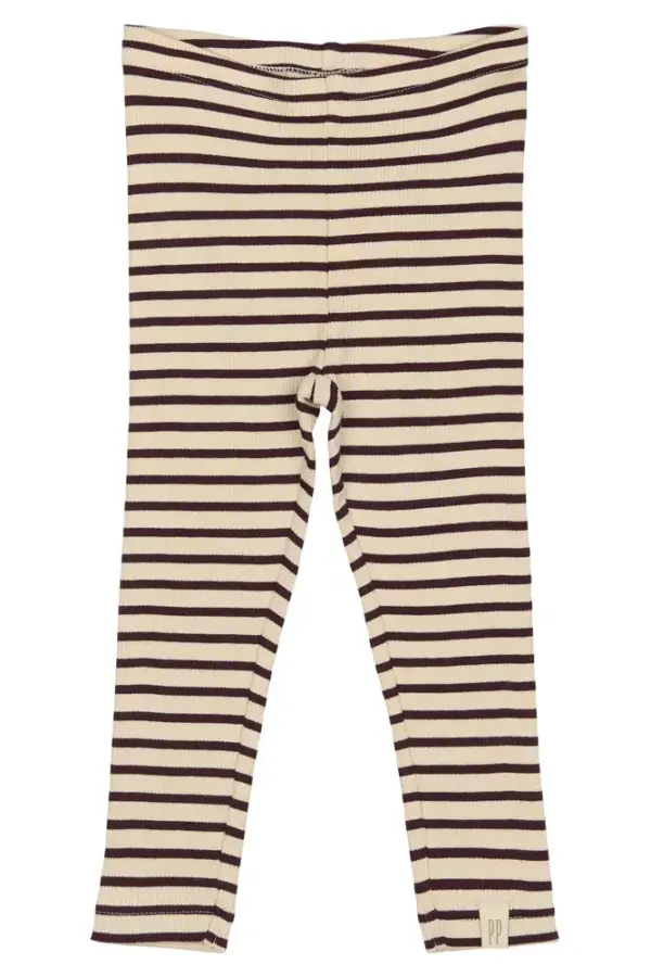 Leggings - Dark Grape/Off White - 98