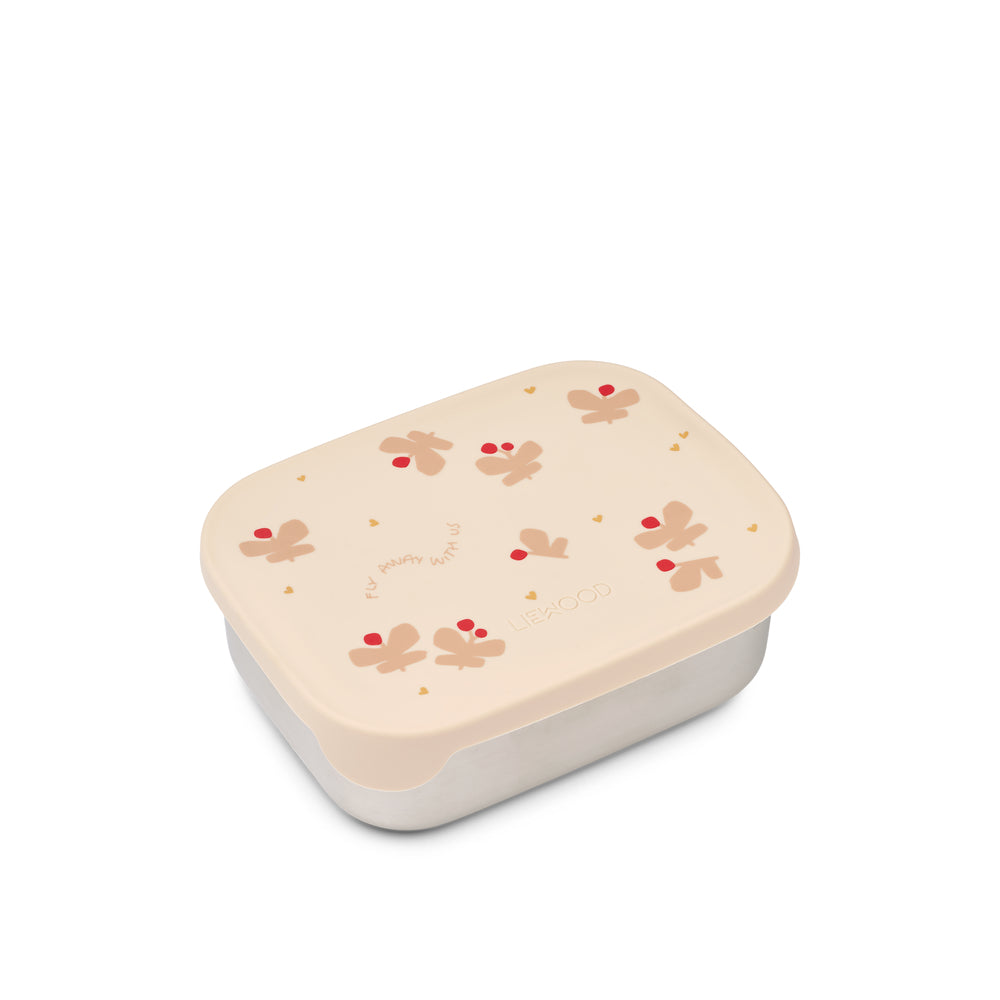 Liewood Arthur Printed Lunchbox - Butterfly / Apple blossom Liewood Arthur Printed Lunchbox - Butterfly / Apple blossom