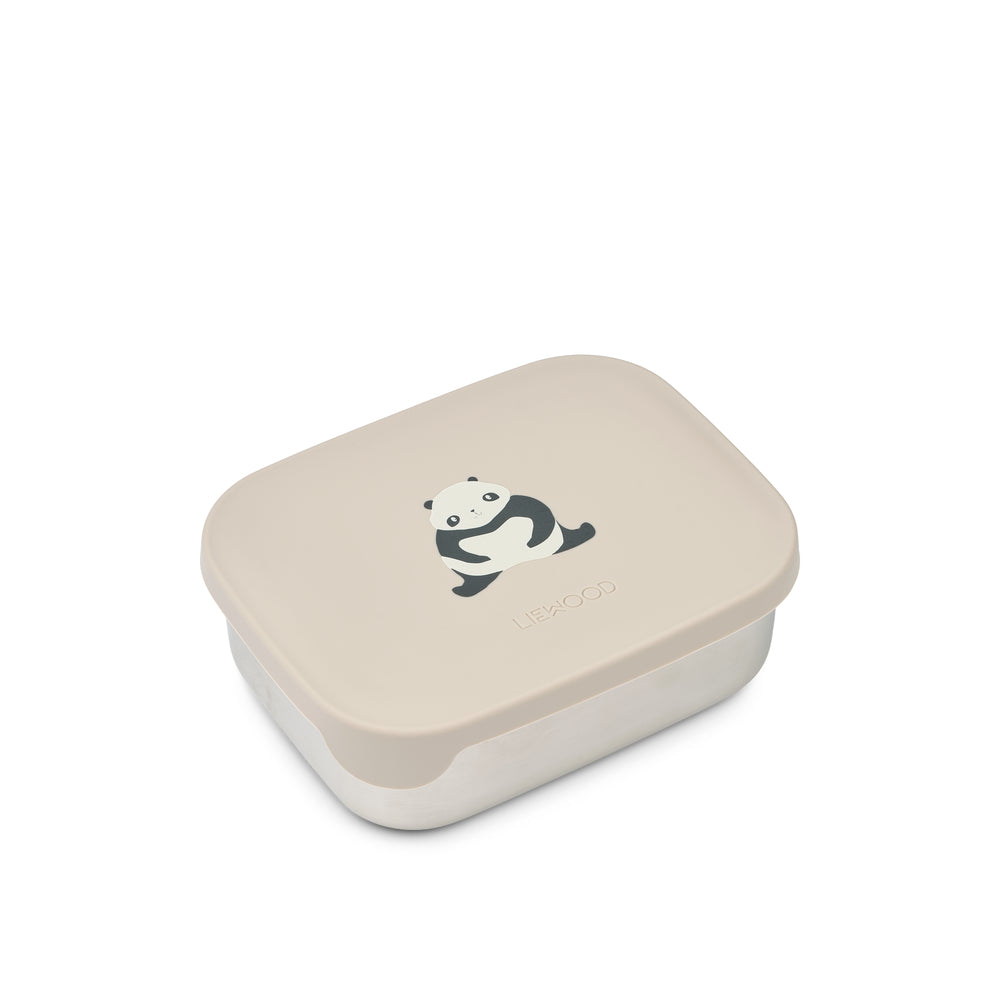 Liewood Arthur Printed Lunchbox - Panda / Sandy Liewood Arthur Printed Lunchbox - Panda / Sandy