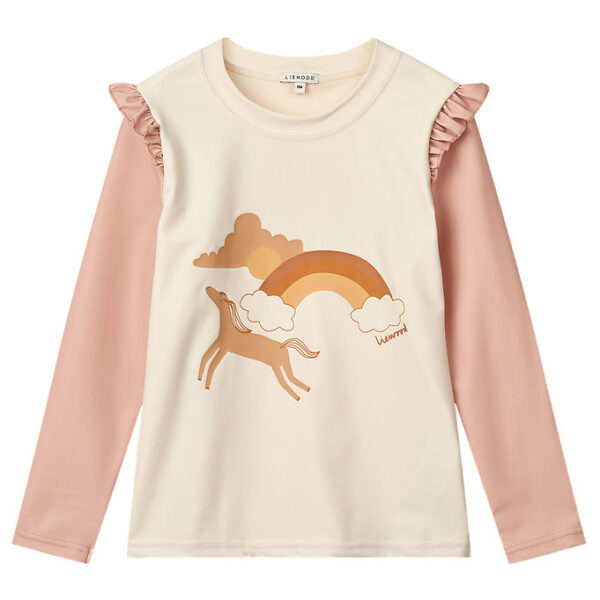 Liewood Badebluse - Tenley - UV40+ - Pale Tuscany/Ecru