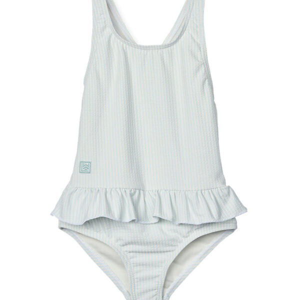Liewood Badedragt - Amara - Y/D Stripe Pure Sky/Creme De La Crem