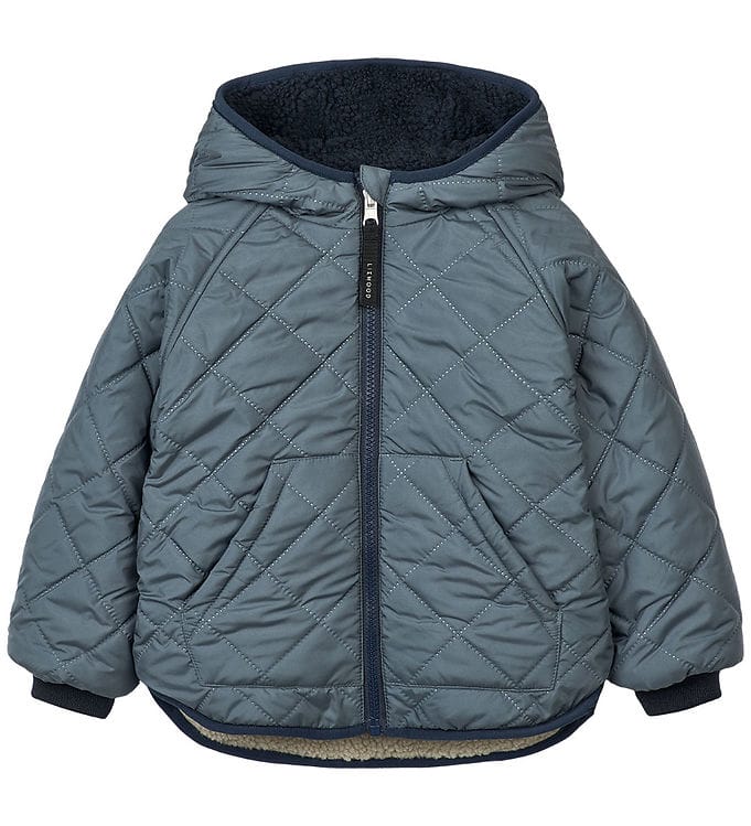 Liewood Termo/Fleecejakke - Jackson - Vendbar - Whale Blue Multi