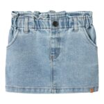 Lil Atelier Darlee Denim Skirt - Medium Blue Denim - 92 cm