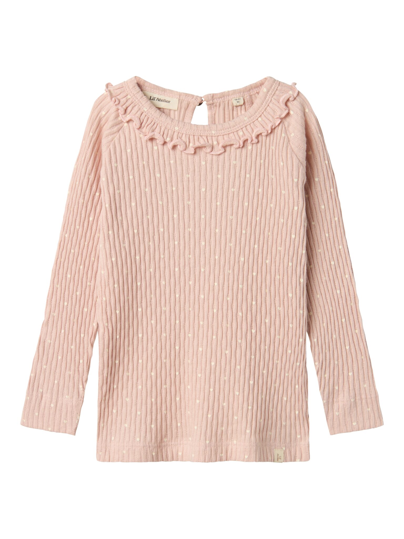 Lil Atelier Fiducia Slim Shirt med Hjerter - Peach Whip - 92 cm Lil Atelier Fiducia Slim Shirt med Hjerter - Peach Whip - 92 cm