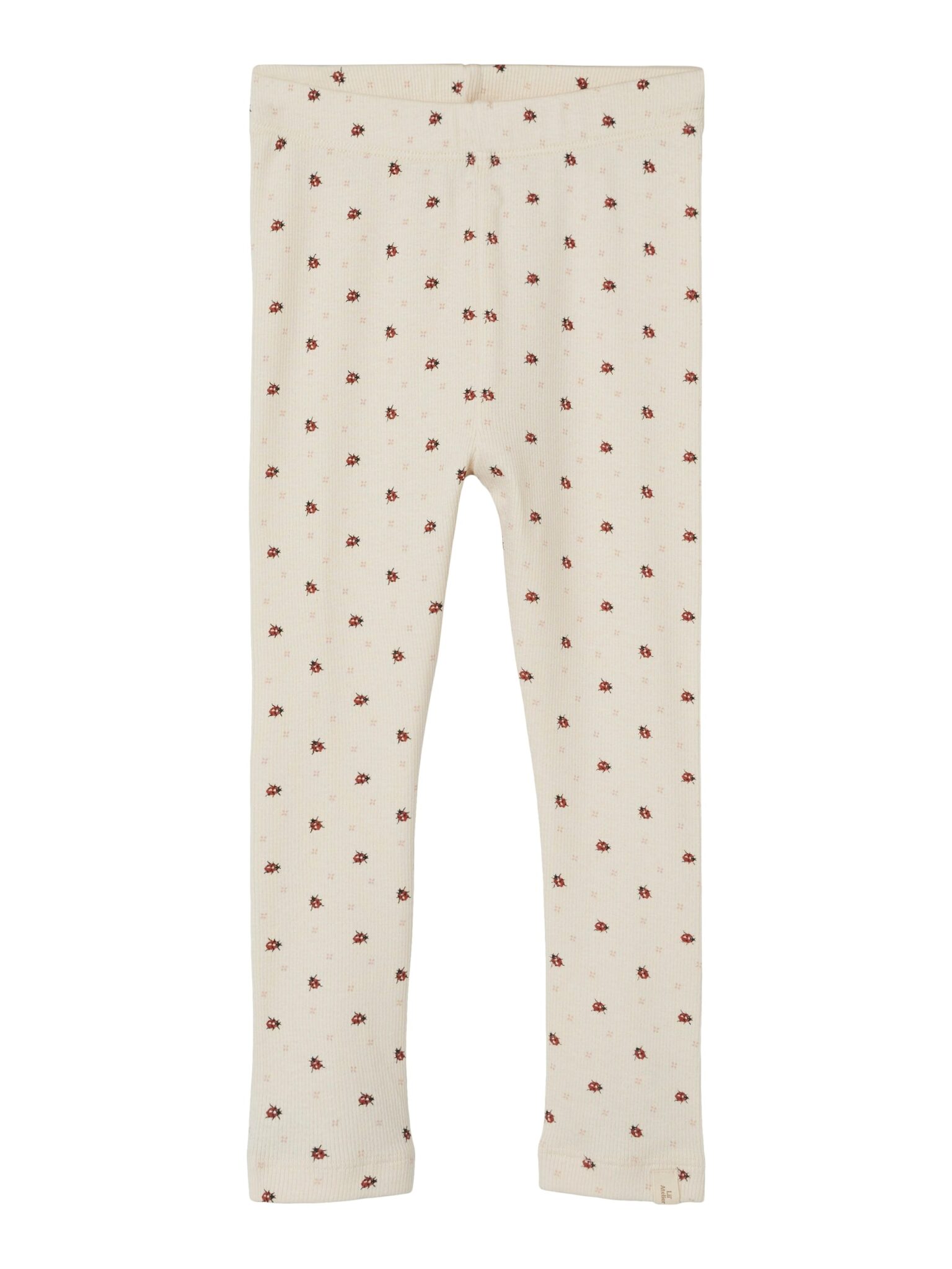Lil Atelier Gago Kye Slim Leggings med Mariehøne - Whitecap Gray - 92 cm
