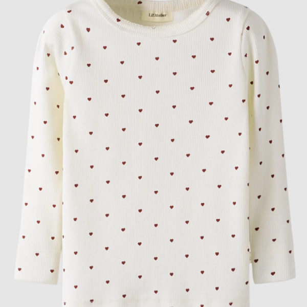 Lil Atelier Gago Slim Shirt NOOS - Coconut Milk Heart - 92 cm Lil Atelier Gago Slim Shirt NOOS - Coconut Milk Heart - 92 cm