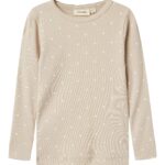 Lil Atelier Gago Slim Shirt med Hjerter - Gray Morn Heart - 92 cm