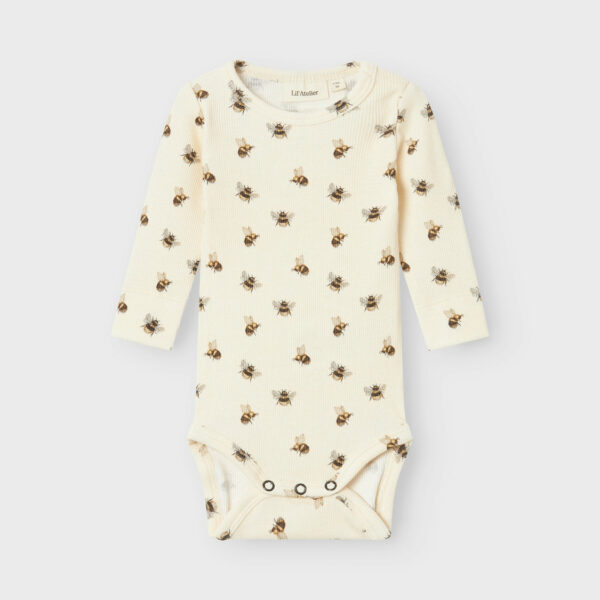 Lil Atelier Gavo Kin Body med Humlebi - Turtledove - 56 cm