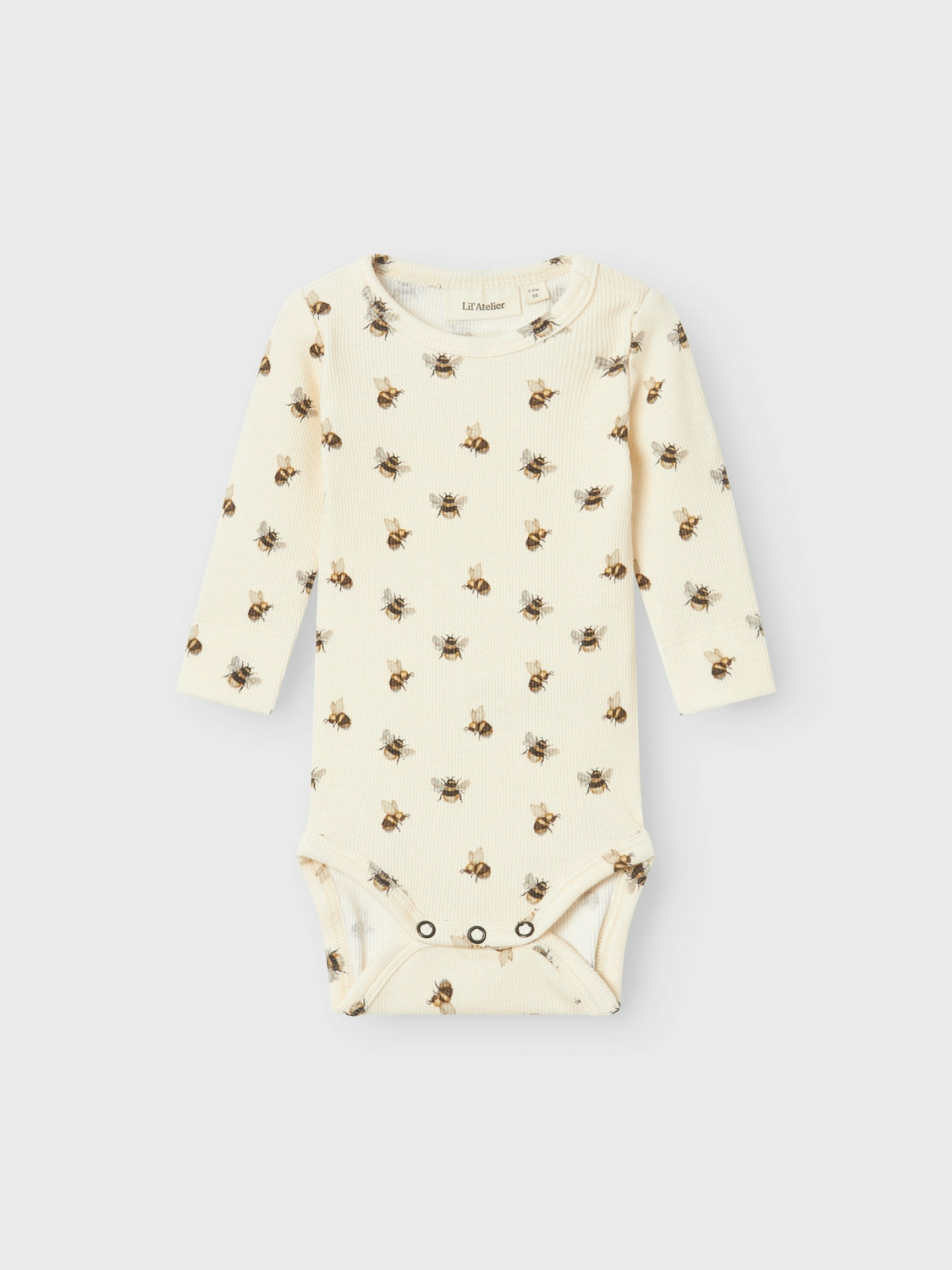 Lil Atelier Gavo Kin Body med Humlebi - Turtledove - 56 cm Lil Atelier Gavo Kin Body med Humlebi - Turtledove - 56 cm