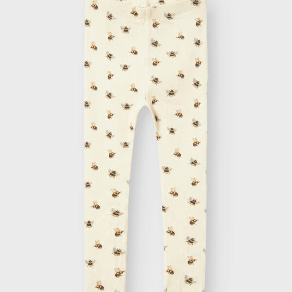 Lil Atelier Gavo Kye Slim Leggings med Humlebi - Turtledove - 92 cm