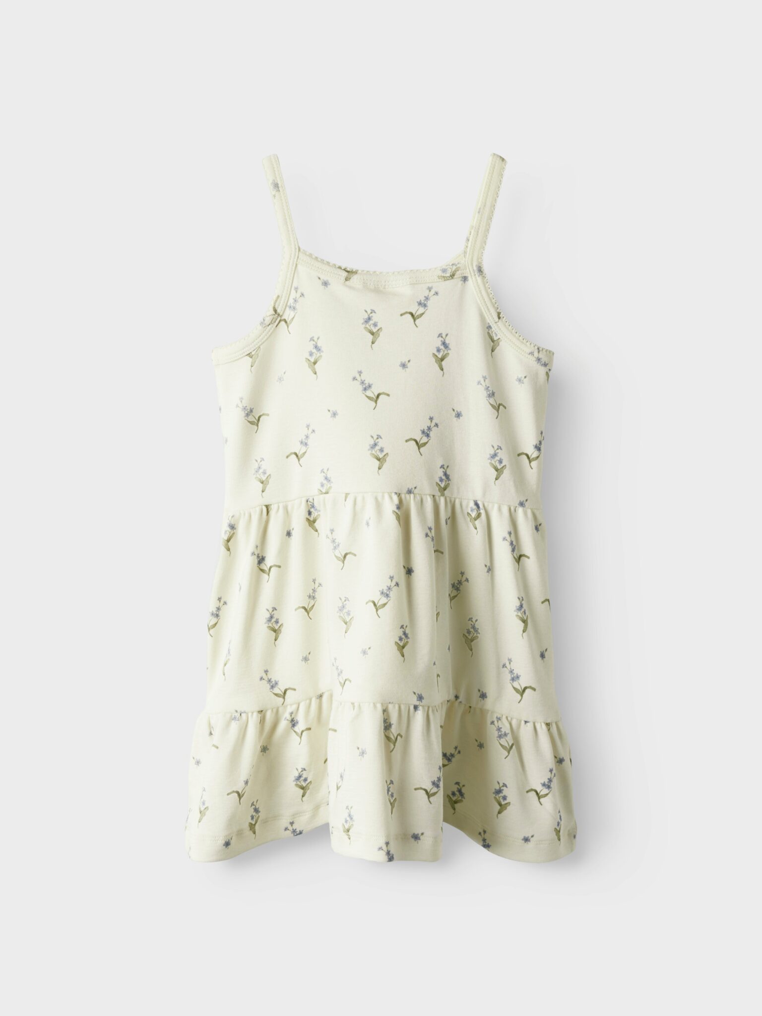 Lil Atelier Gayo San Strap Dress - Coconut Milk/Forget med not - 92 cm Lil Atelier Gayo San Strap Dress - Coconut Milk/Forget med not - 92 cm