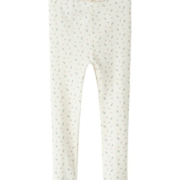 Lil' Atelier Legging - NmfGago - Coconut Milk/Small Flower