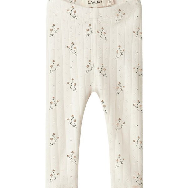 Lil' Atelier Leggings - Hulmønster - Modal - NbfRachello - Cocon