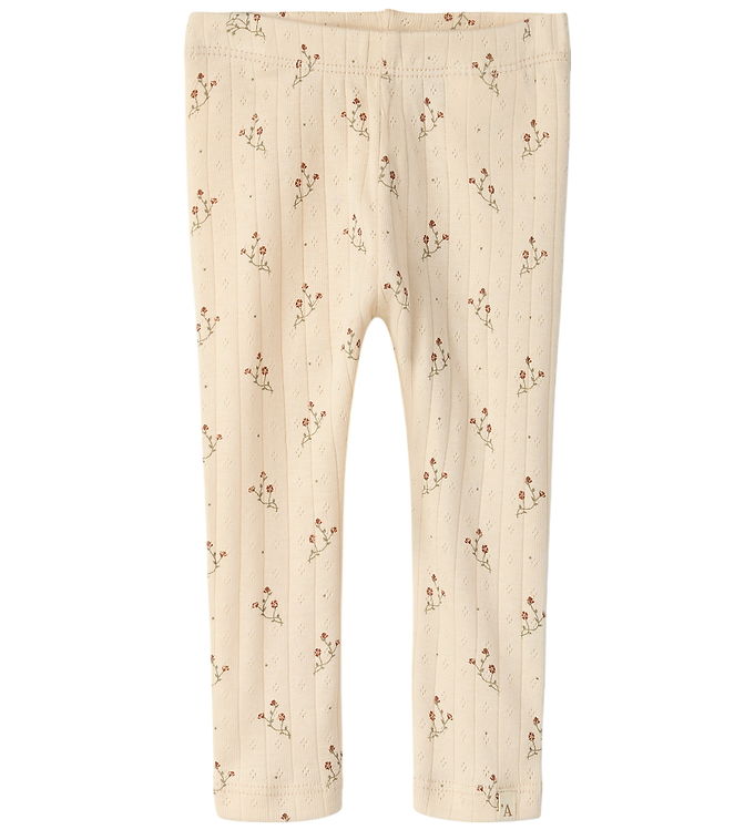 Lil' Atelier Leggings - Hulmønster - Modal - NbfRachello - Novel Lil' Atelier Leggings - Hulmønster - Modal - NbfRachello - Novel