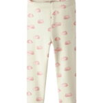 Lil Atelier Leggings - NbnLayo - Noos - Turtledove/PINK CLOUD