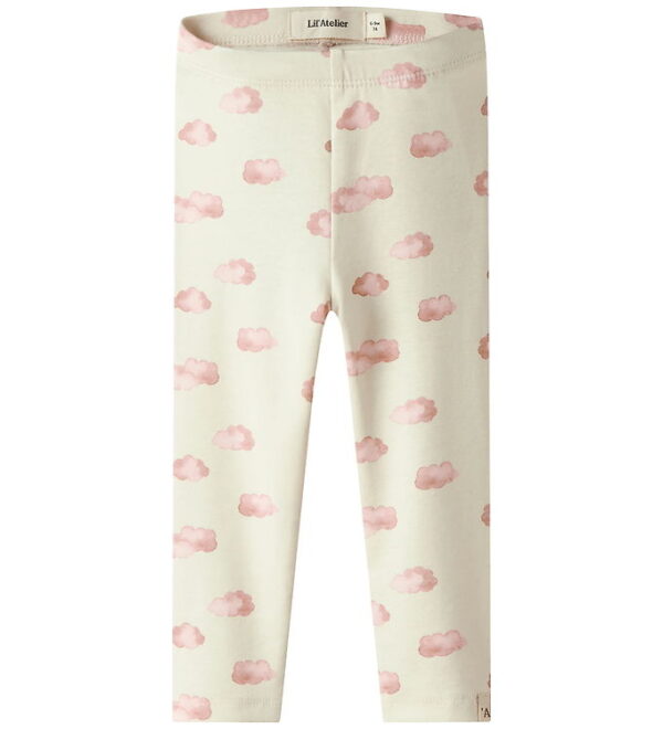 Lil Atelier Leggings - NbnLayo - Noos - Turtledove/PINK CLOUD Lil Atelier Leggings - NbnLayo - Noos - Turtledove/PINK CLOUD