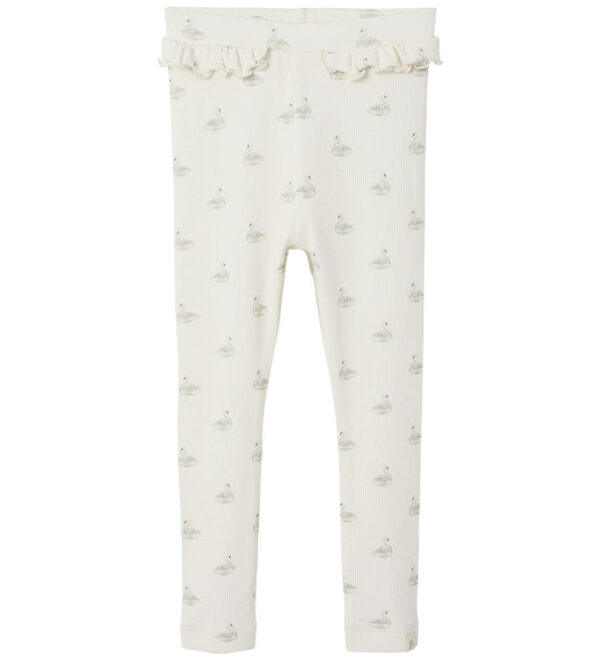 Lil' Atelier Leggings - Noos - Rib - NmfGavo - Pastel Parchment/ Lil' Atelier Leggings - Noos - Rib - NmfGavo - Pastel Parchment/