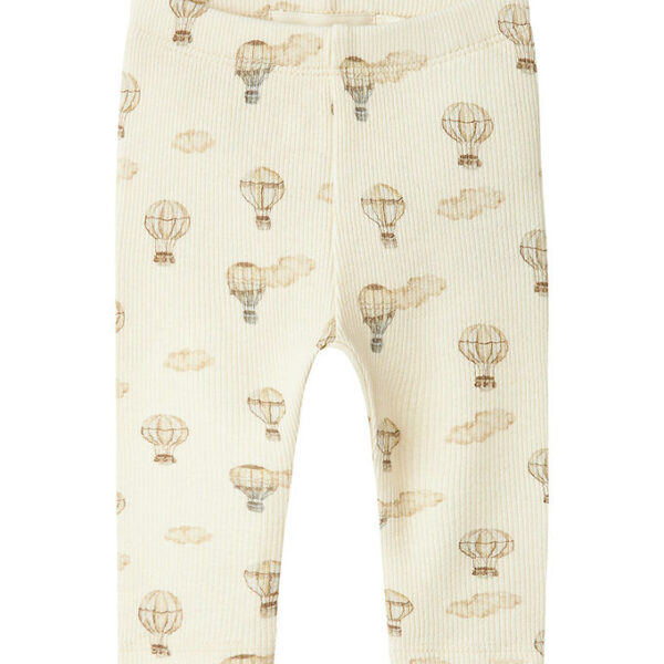 Lil' Atelier Leggings - Rib - NmnGavo - Turtledove/AIR BALLOON Lil' Atelier Leggings - Rib - NmnGavo - Turtledove/AIR BALLOON