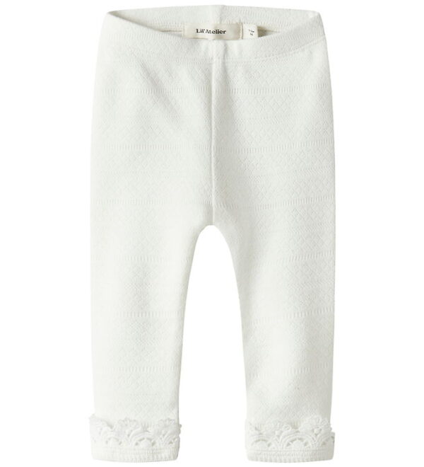 Lil Atelier Leggings - Slim - NbfTapia - Coconut Milk