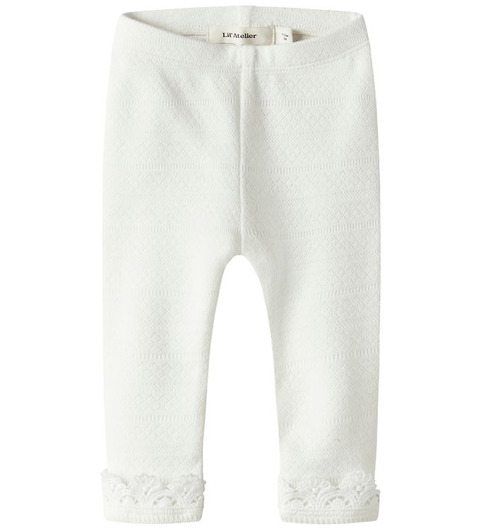 Lil Atelier Leggings - Slim - NbfTapia - Coconut Milk