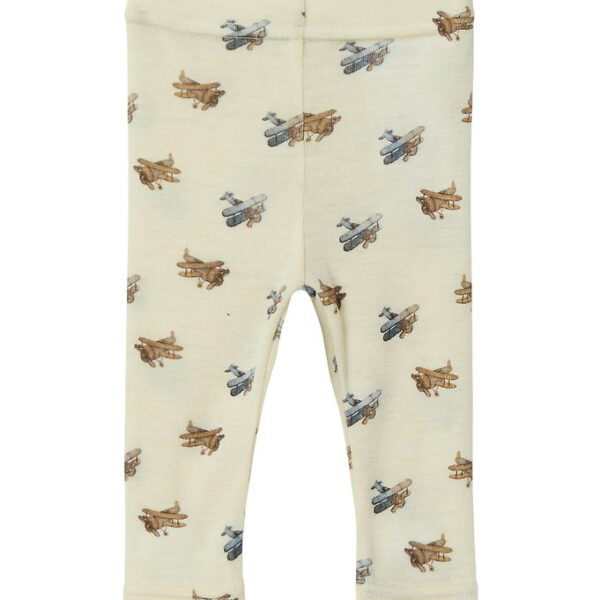 Lil' Atelier Leggings - Uld/Modal - Noos - NbmNalu - Turtledove/