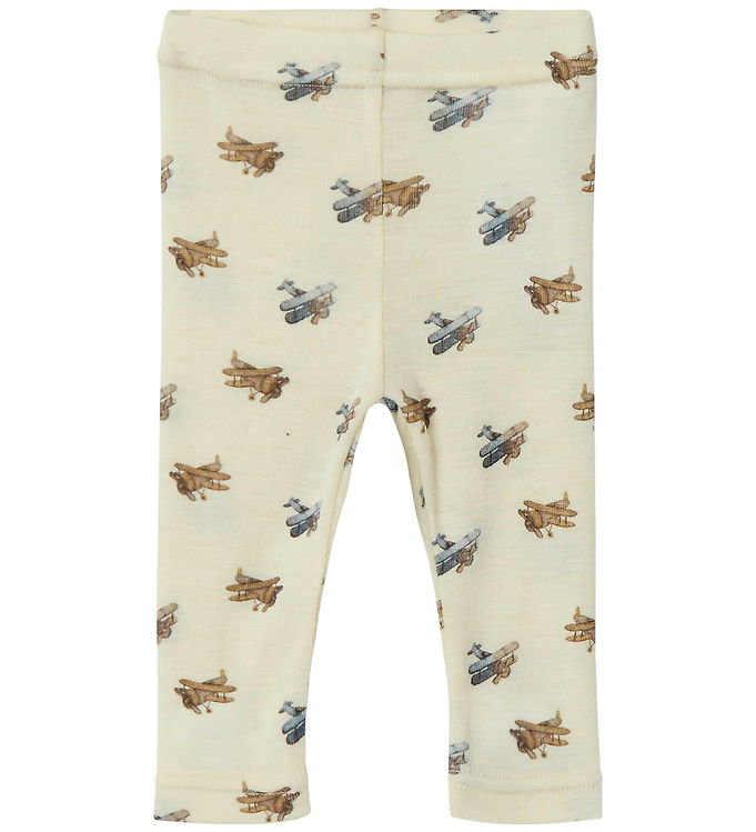 Lil' Atelier Leggings - Uld/Modal - Noos - NbmNalu - Turtledove/ Lil' Atelier Leggings - Uld/Modal - Noos - NbmNalu - Turtledove/