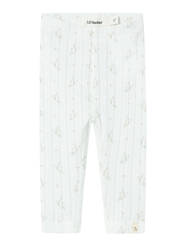 Lil Atelier Rachello Dee Slim Leggings - Coconut Milk - 56 cm