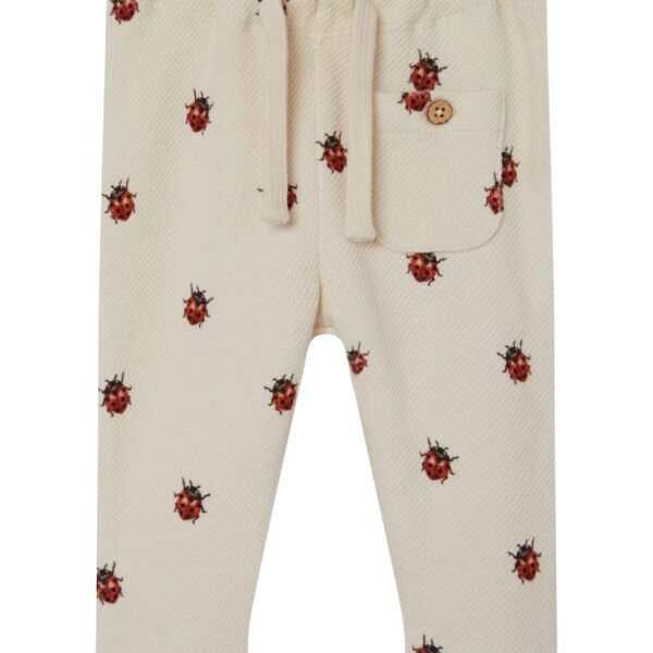 Lil Atelier Ronja Sweat Pants med Mariehøne - Whitecap Gray - 56 cm