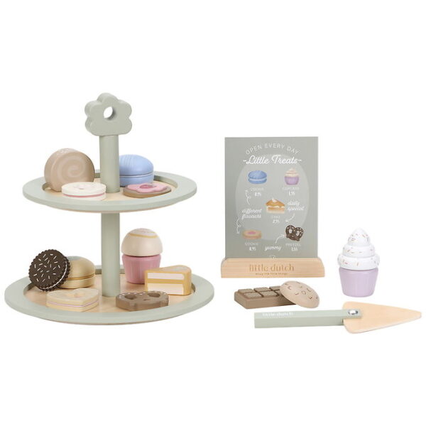 Little Dutch Kagefad - Træ - 19 Dele - Multi