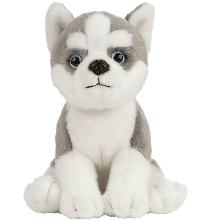 Living Nature Bamse - 17x7 cm - Husky Hundehvalp - Grå/Hvid Living Nature Bamse - 17x7 cm - Husky Hundehvalp - Grå/Hvid