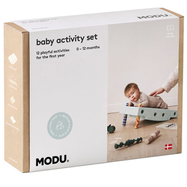 MODU Baby Motoriksæt - 10 Dele - Ocean Mint/Forest Green
