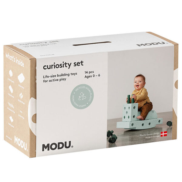 MODU Curiosity Sæt - 14 Dele - 50x30x20 cm - Ocean Mint/Forest G