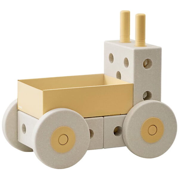 MODU Gåvogn 3-i-1 - 48x27x44 cm - Sand Grey/Honey Yellow