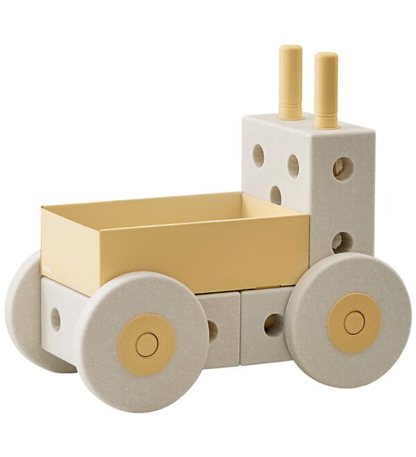 MODU Gåvogn 3-i-1 - 48x27x44 cm - Sand Grey/Honey Yellow