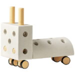 MODU Gåvogn - Tiny Ride - 10 Dele - 40x20x36 cm - Sand Grey/Hone