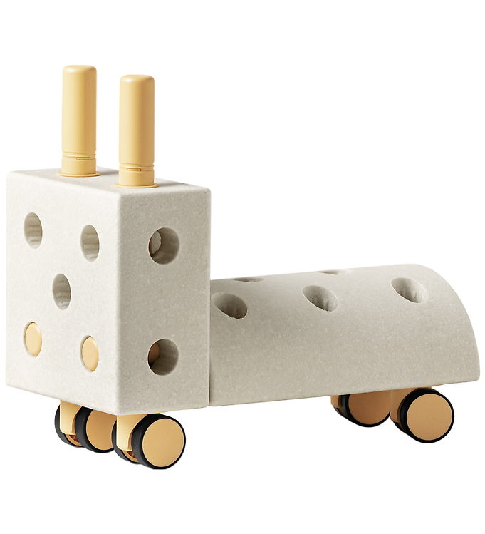 MODU Gåvogn - Tiny Ride - 10 Dele - 40x20x36 cm - Sand Grey/Hone
