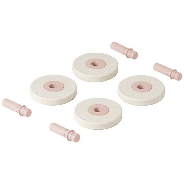 MODU Skumhjul - 4-stk. - Sand Grey/Soft Rose